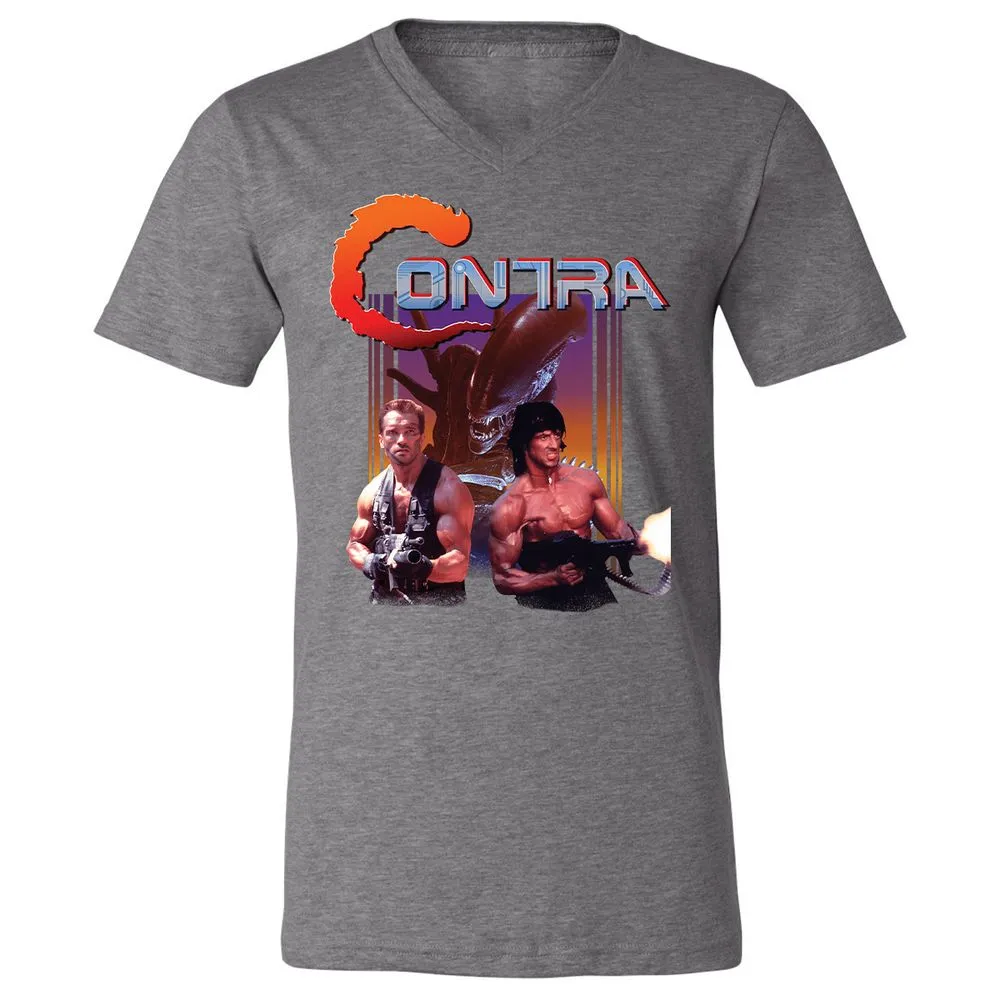 Unisex V-Neck T-Shirt - 7XXGMJAM - Deep Heather - 13