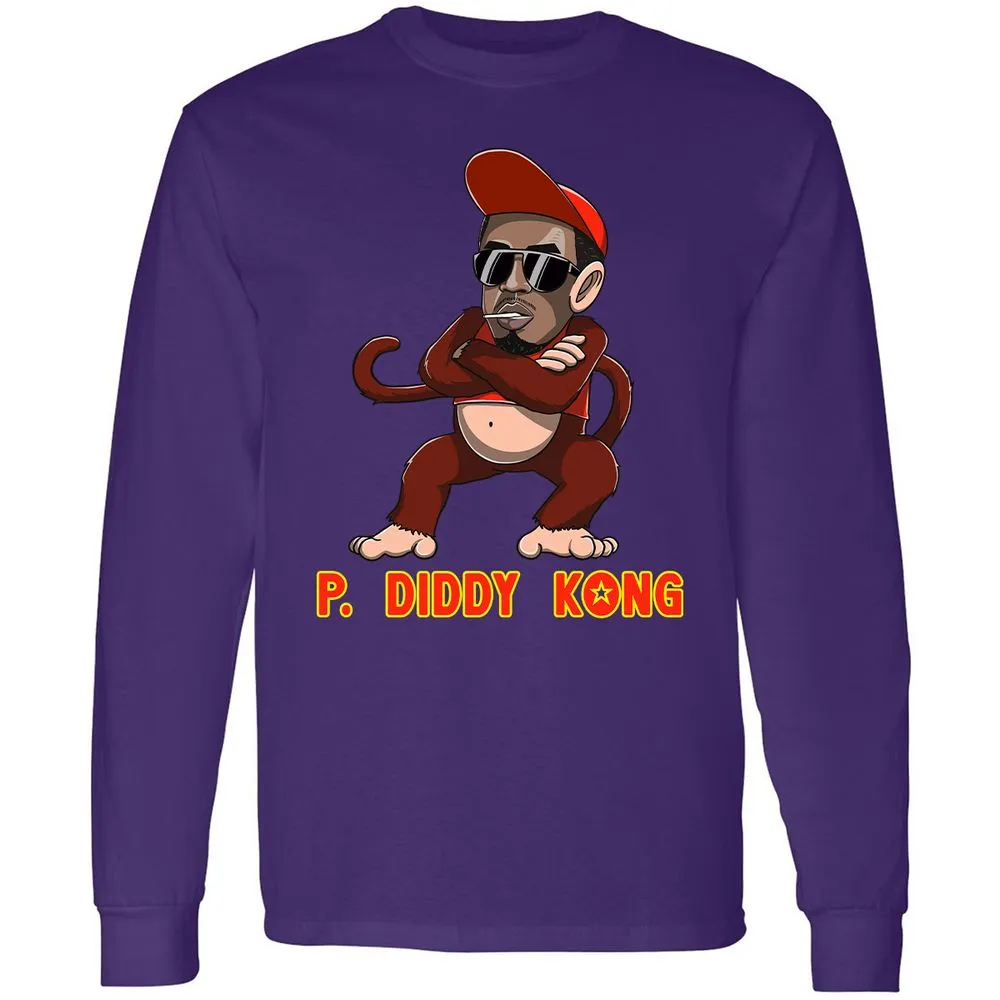 Long Sleeve T-Shirt - 3Q8J9AB7 - Purple - 13