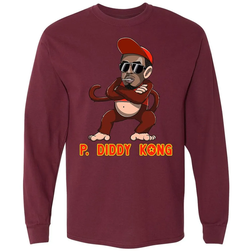 Long Sleeve T-Shirt - 3Q8J9AB7 - Maroon - 11
