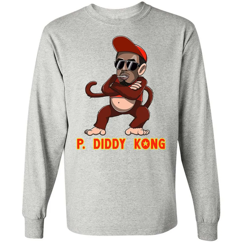 Long Sleeve T-Shirt - 3Q8J9AB7 - Ash - 7