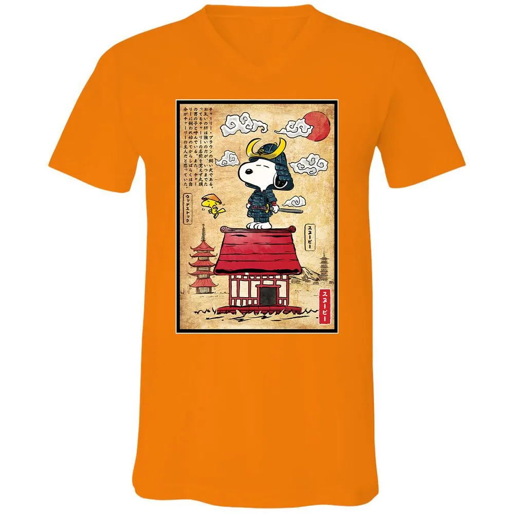 Unisex V-Neck T-Shirt - 49PCRJCS - Orange - 11
