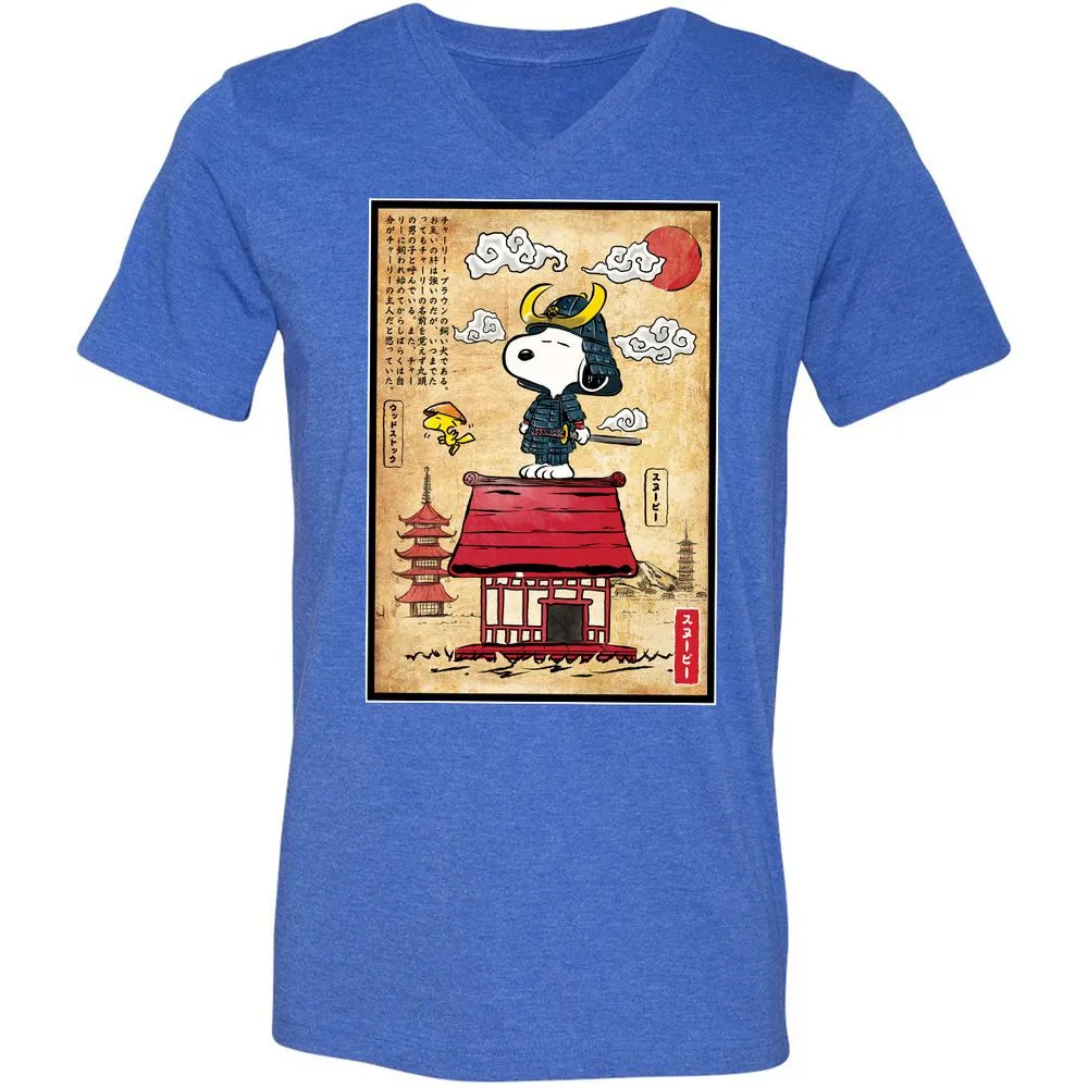 Unisex V-Neck T-Shirt - 49PCRJCS - Heather True Royal - 14