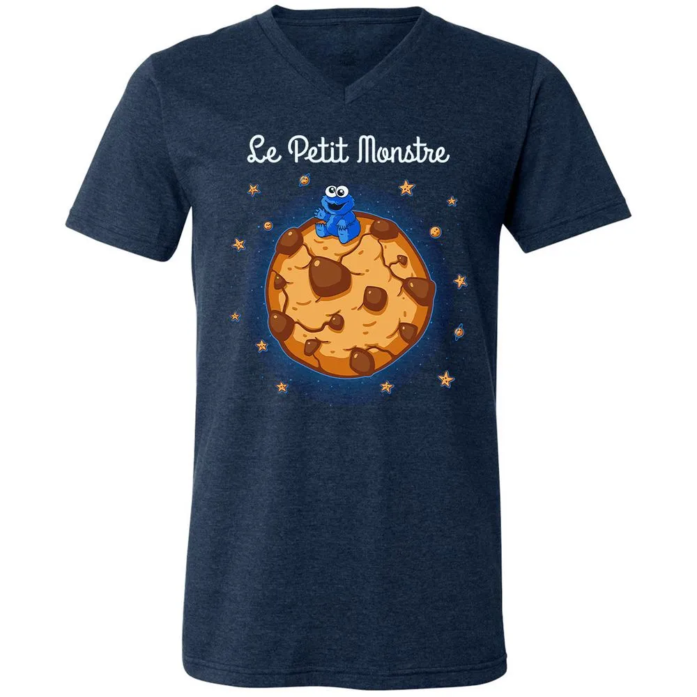 Unisex V-Neck T-Shirt - EZ3VNJAF - Heather Navy - 15