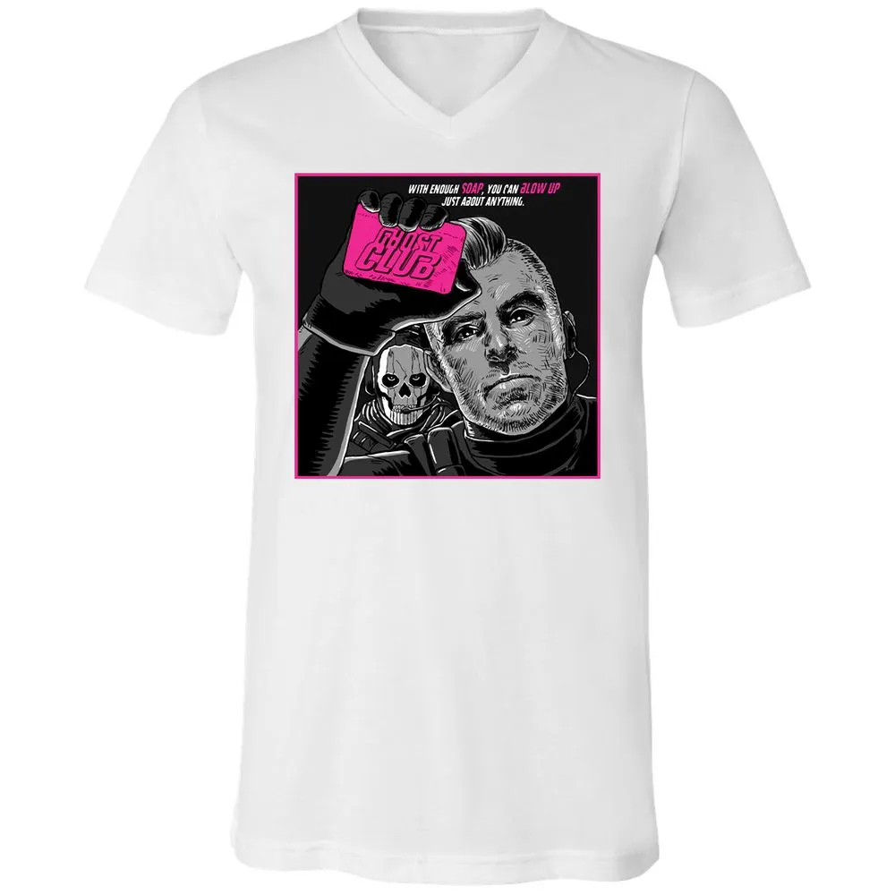 Unisex V-Neck T-Shirt - F7YR2FUA - White - 5