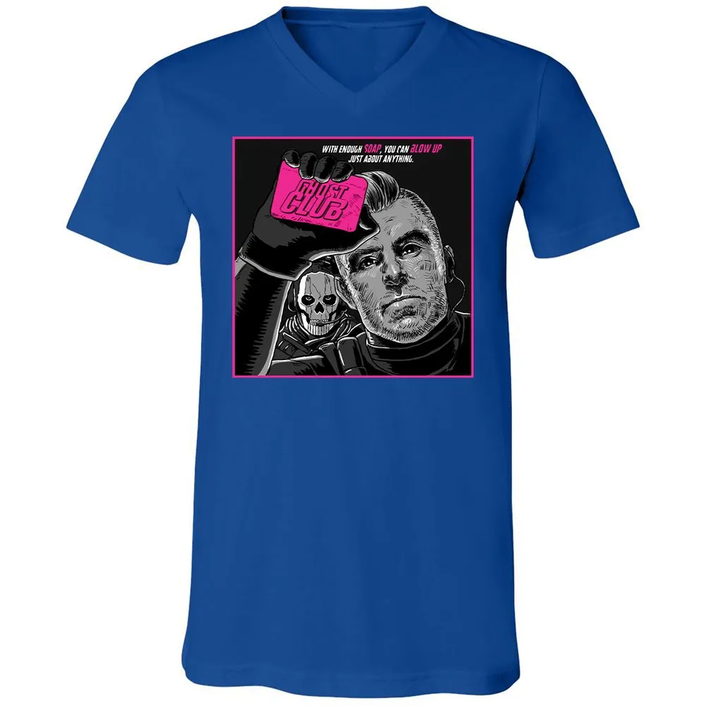 Unisex V-Neck T-Shirt - F7YR2FUA - True Royal - 4