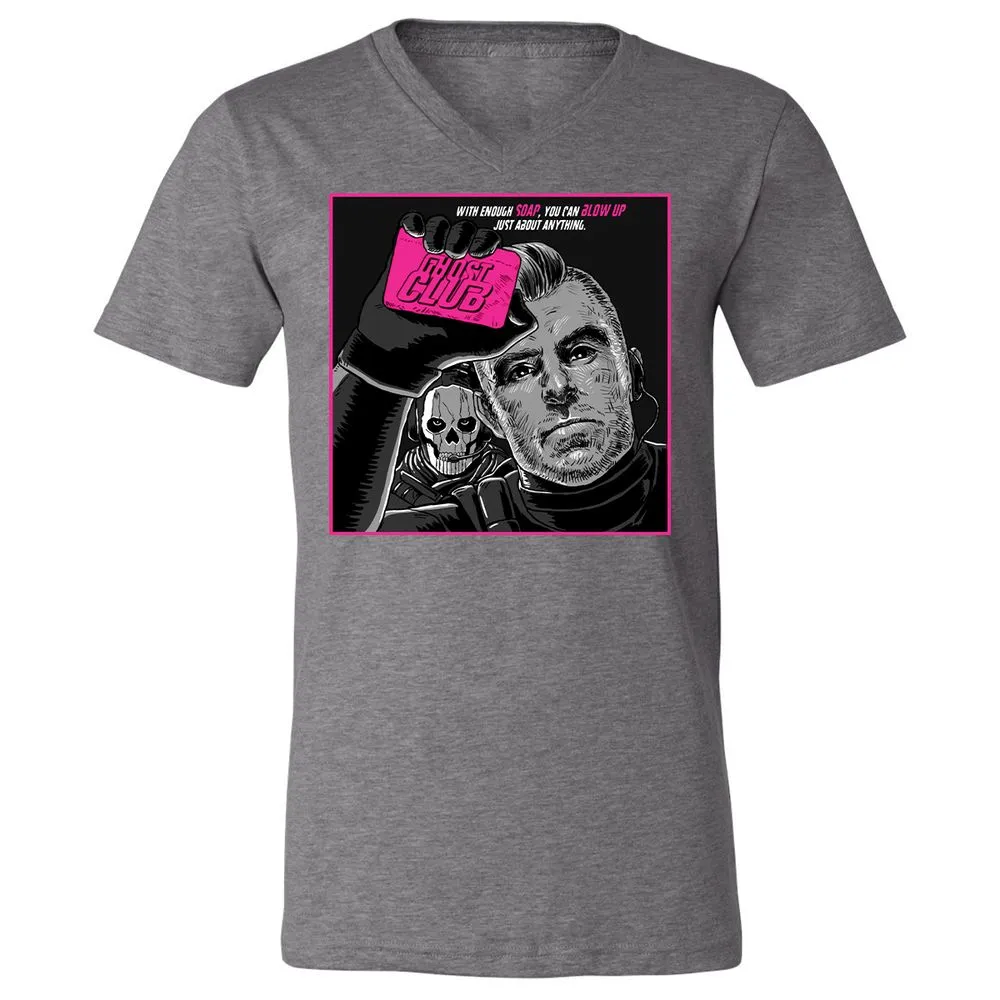 Unisex V-Neck T-Shirt - F7YR2FUA - Deep Heather - 13