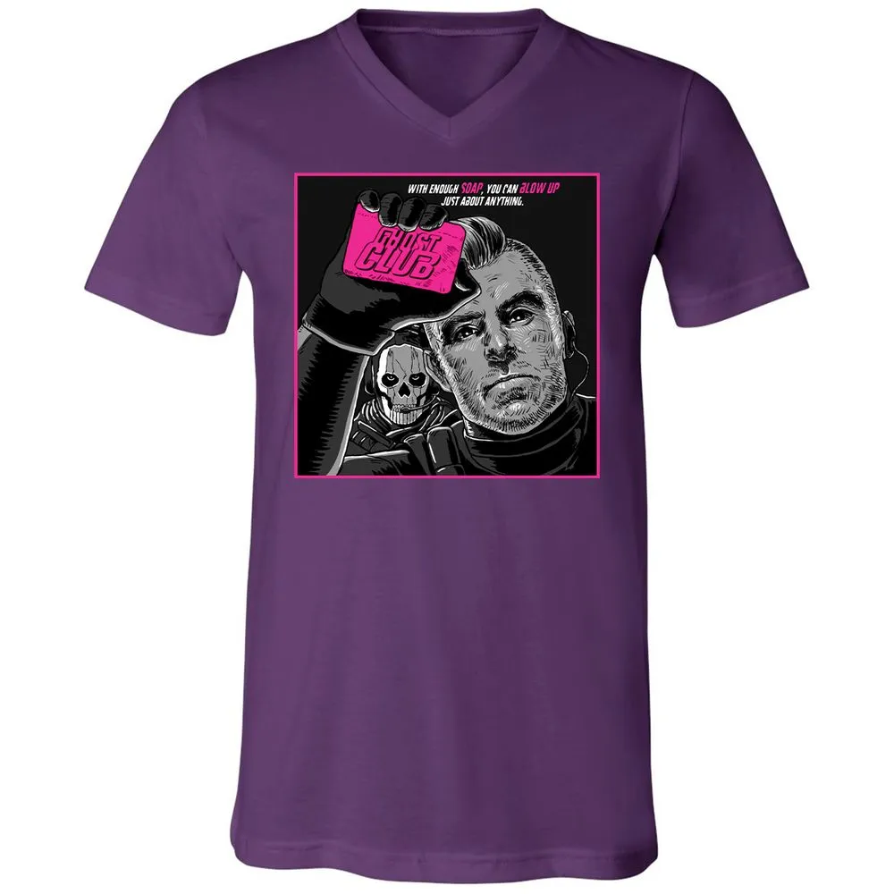 Unisex V-Neck T-Shirt - F7YR2FUA - Team Purple - 9