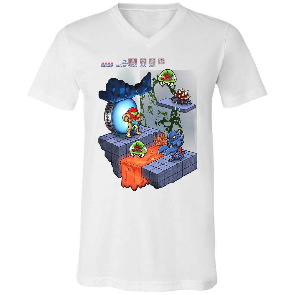 Unisex V-Neck T-Shirt - K3GPFWZM - White - 5