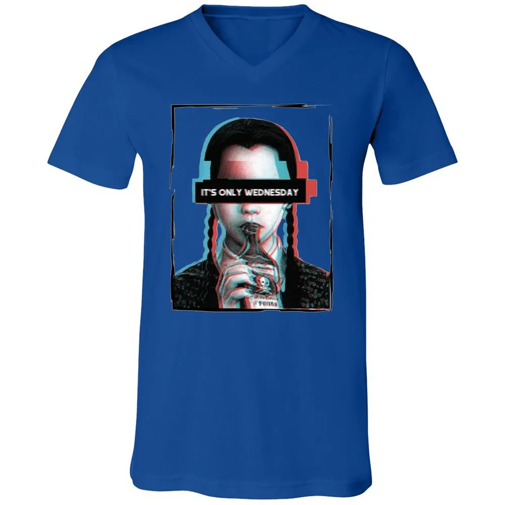Unisex V-Neck T-Shirt - GTJQ179A - True Royal - 4