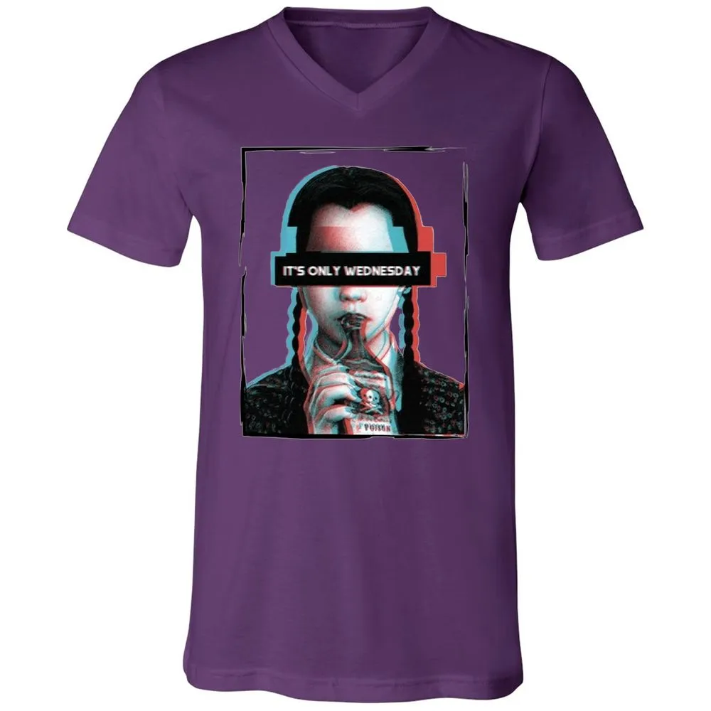 Unisex V-Neck T-Shirt - GTJQ179A - Team Purple - 9