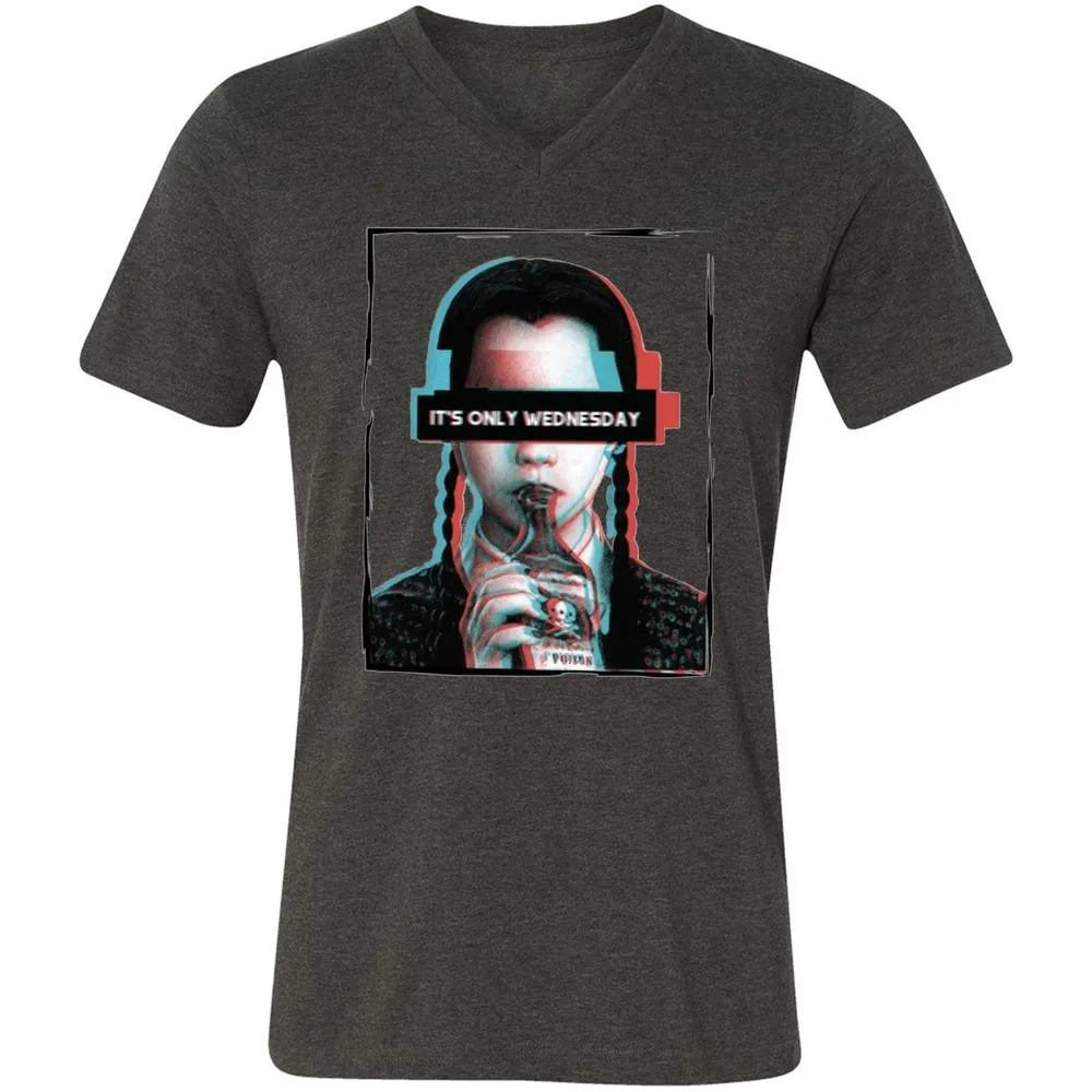 Unisex V-Neck T-Shirt - GTJQ179A - Dark Grey Heather - 8