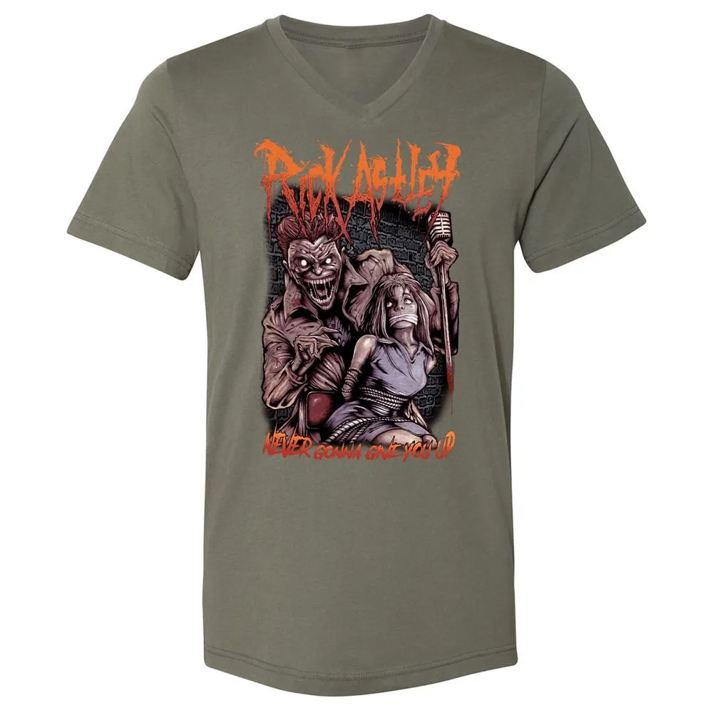 Unisex V-Neck T-Shirt - ZLYGHYQP - Military Green - 10