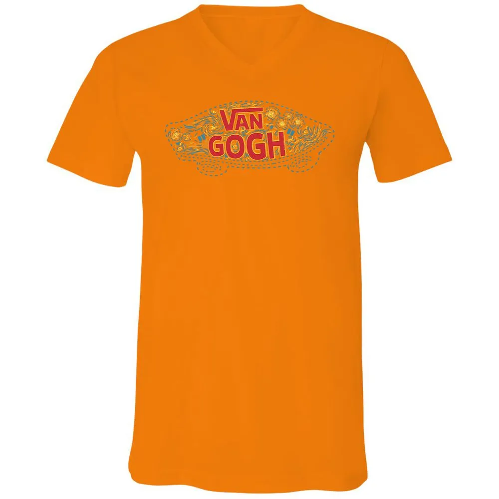 Unisex V-Neck T-Shirt - BSZAKACV - Orange - 11
