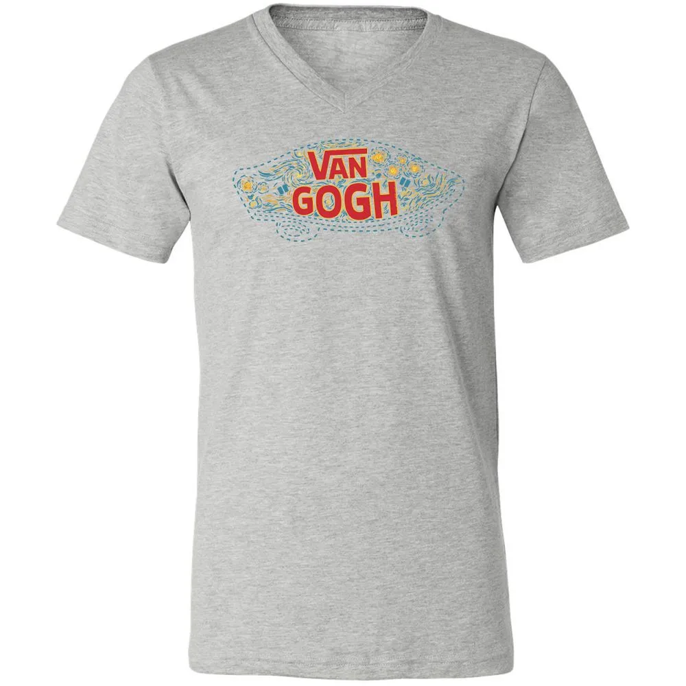 Unisex V-Neck T-Shirt - BSZAKACV - Athletic Heather - 7