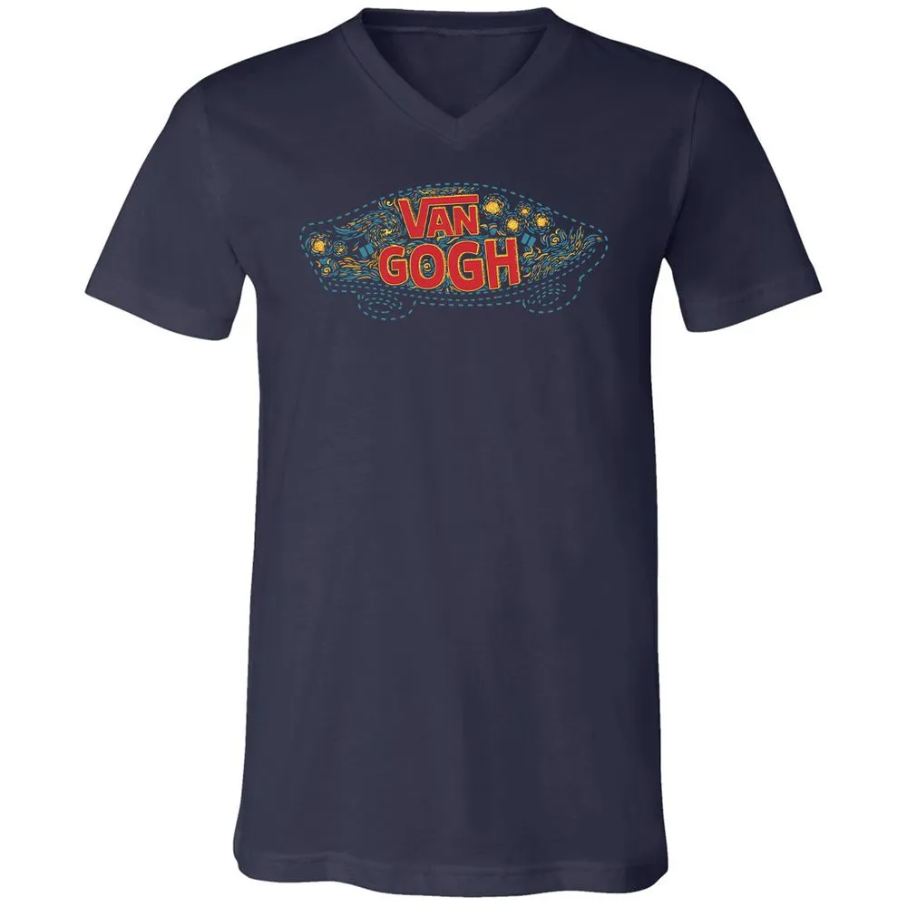 Unisex V-Neck T-Shirt - BSZAKACV - Navy - 2