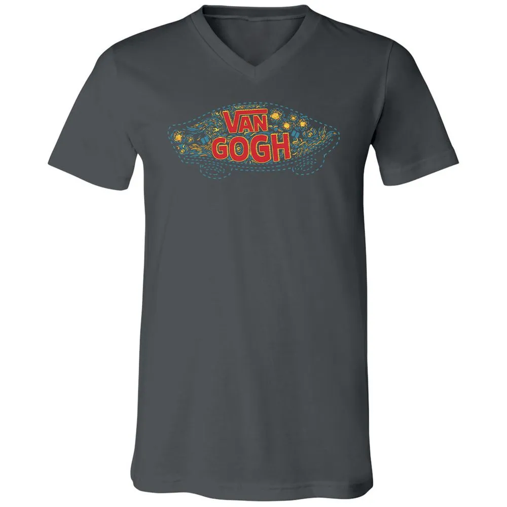 Unisex V-Neck T-Shirt - BSZAKACV - Asphalt - 12