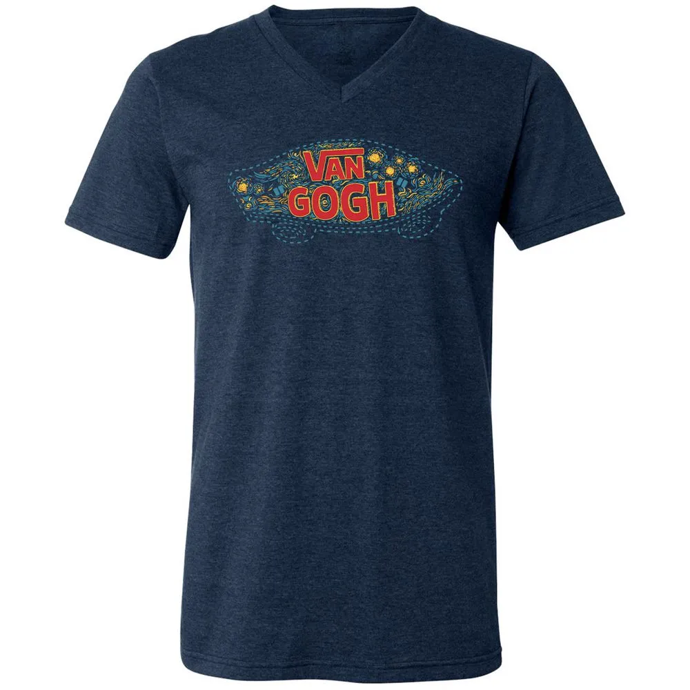Unisex V-Neck T-Shirt - BSZAKACV - Heather Navy - 15