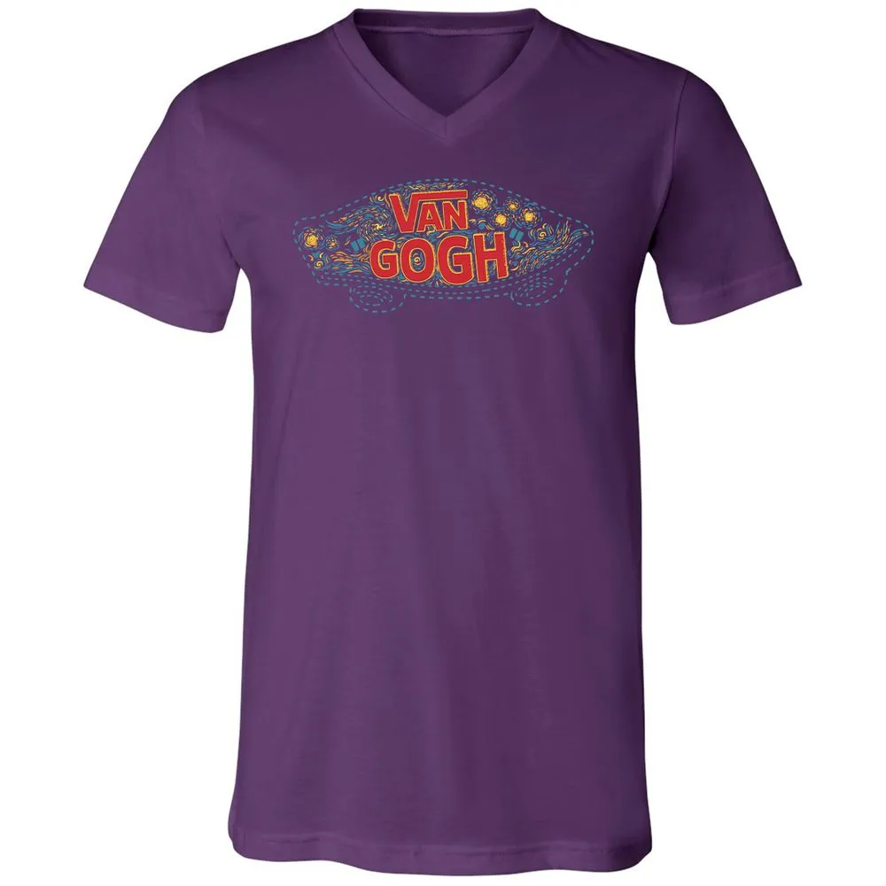 Unisex V-Neck T-Shirt - BSZAKACV - Team Purple - 9