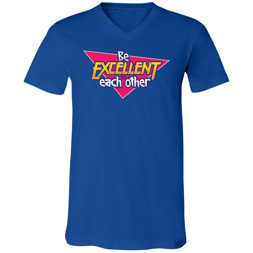 Unisex V-Neck T-Shirt - 6XUBC2HG - True Royal - 4