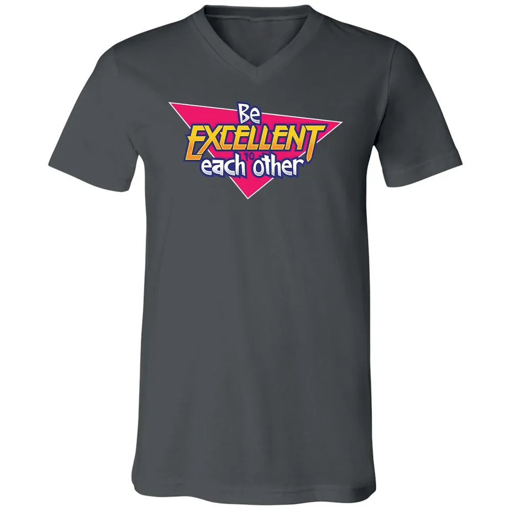 Unisex V-Neck T-Shirt - 6XUBC2HG - Asphalt - 12