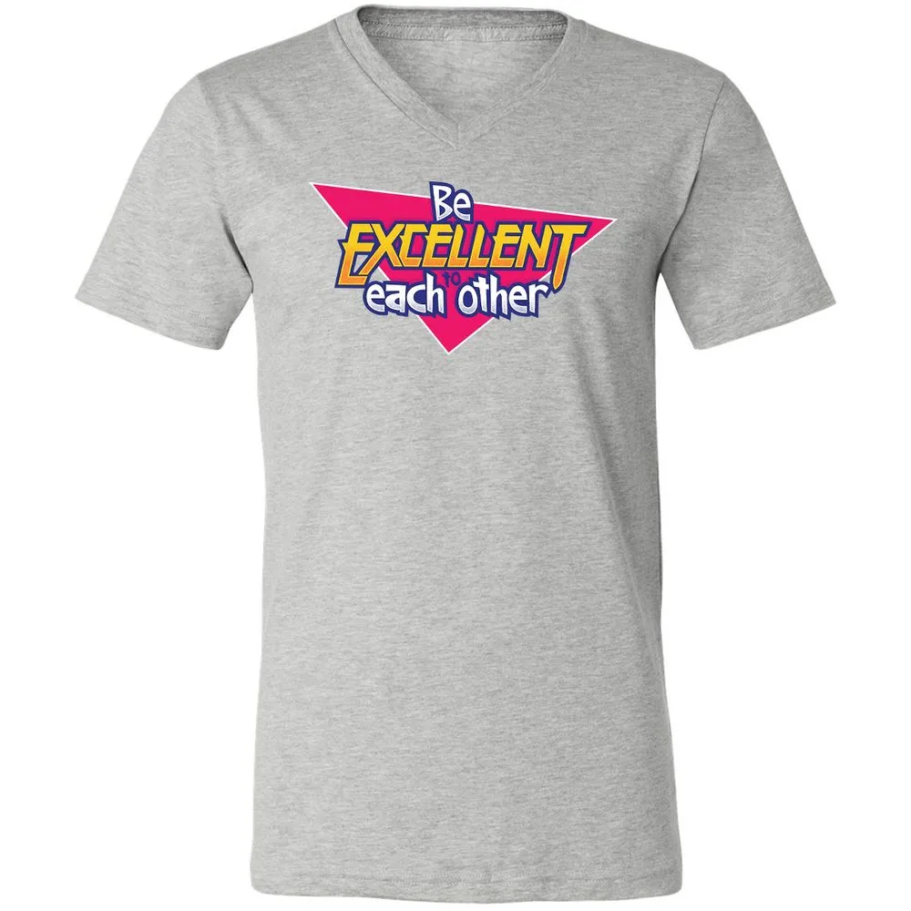Unisex V-Neck T-Shirt - 6XUBC2HG - Athletic Heather - 7