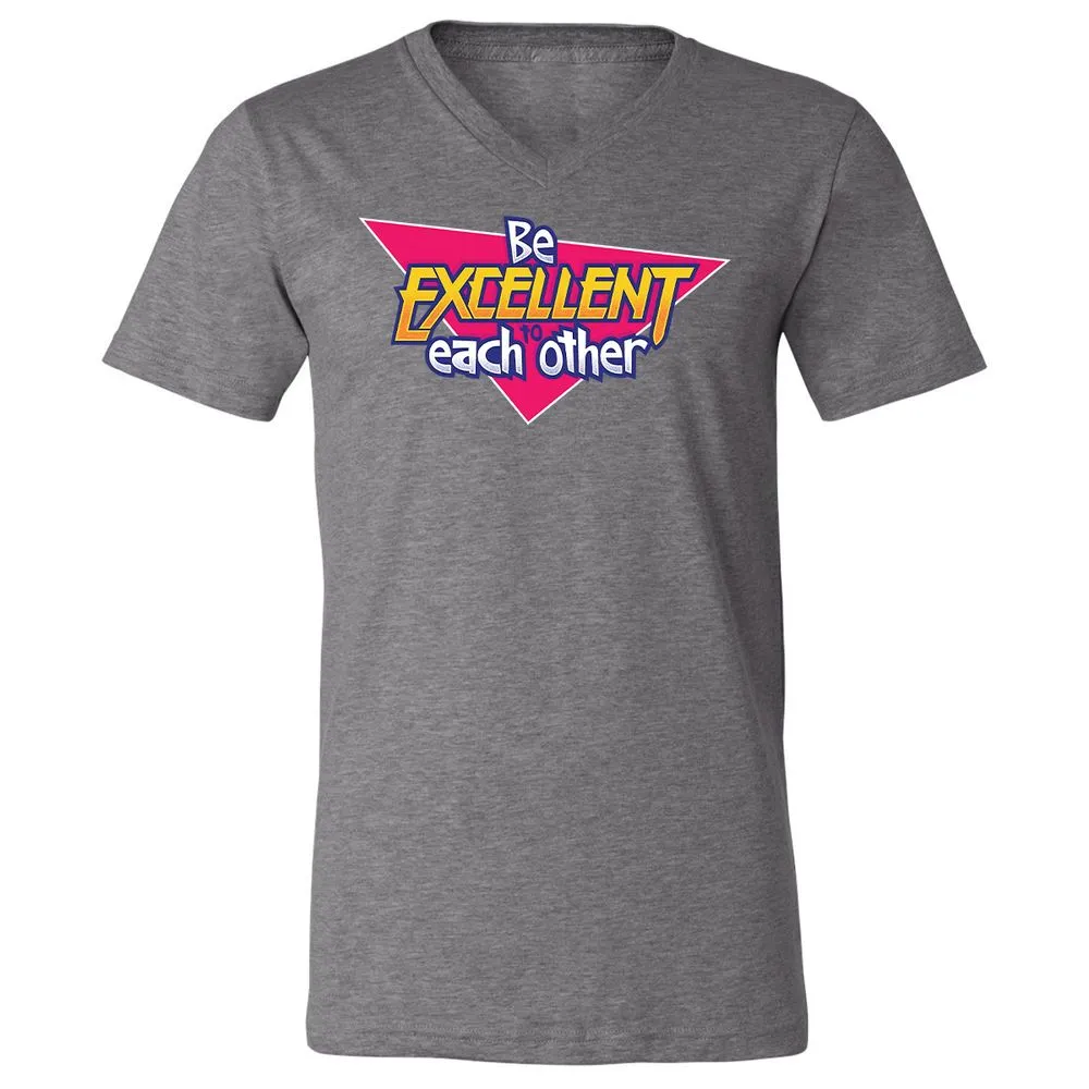 Unisex V-Neck T-Shirt - 6XUBC2HG - Deep Heather - 13