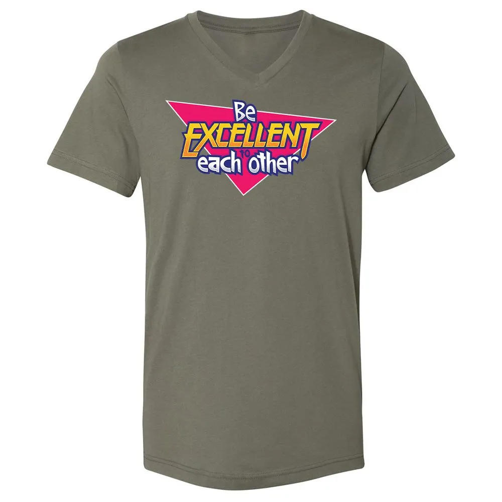 Unisex V-Neck T-Shirt - 6XUBC2HG - Military Green - 10