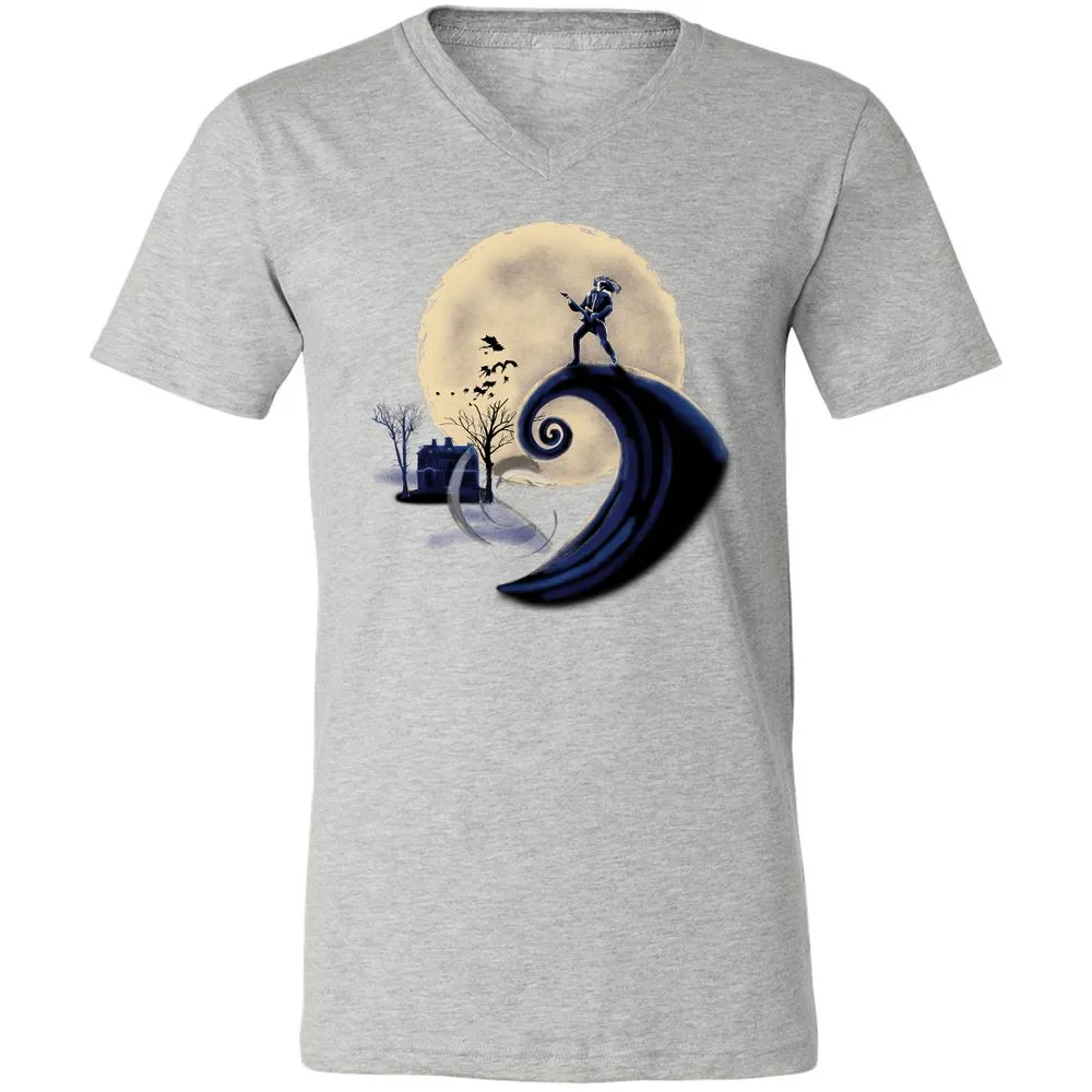 Unisex V-Neck T-Shirt - KJ6LR76A - Athletic Heather - 7