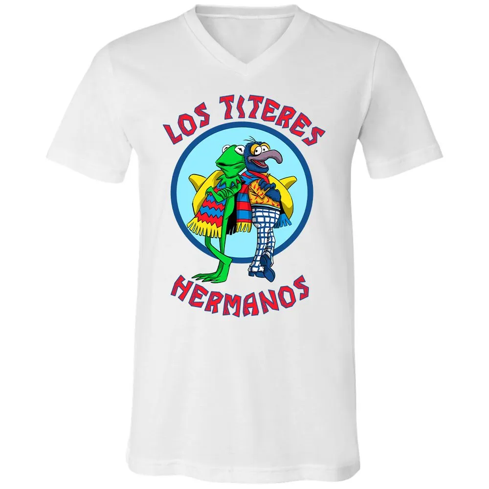 Unisex V-Neck T-Shirt - E2VS5W9B - White - 5