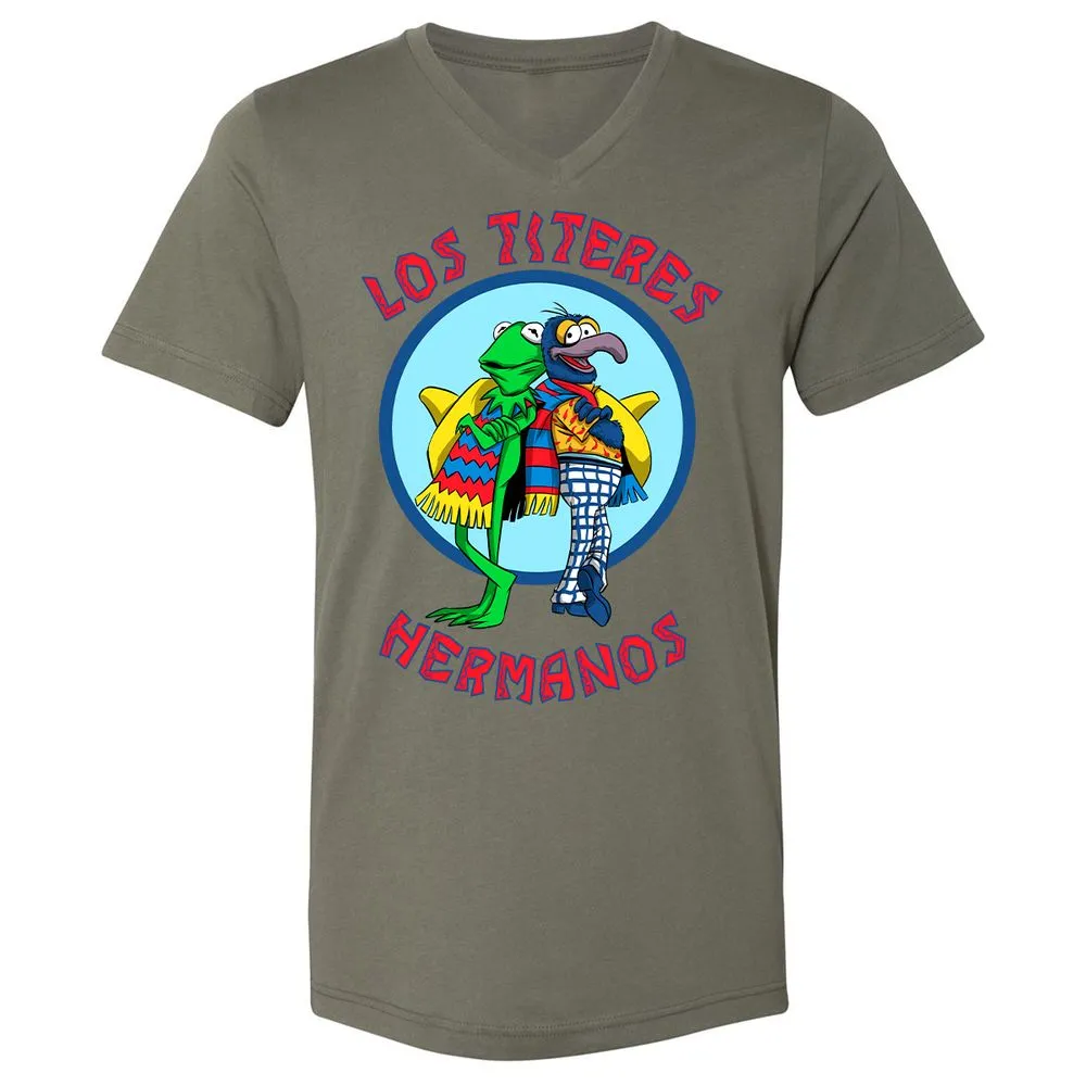 Unisex V-Neck T-Shirt - E2VS5W9B - Military Green - 10