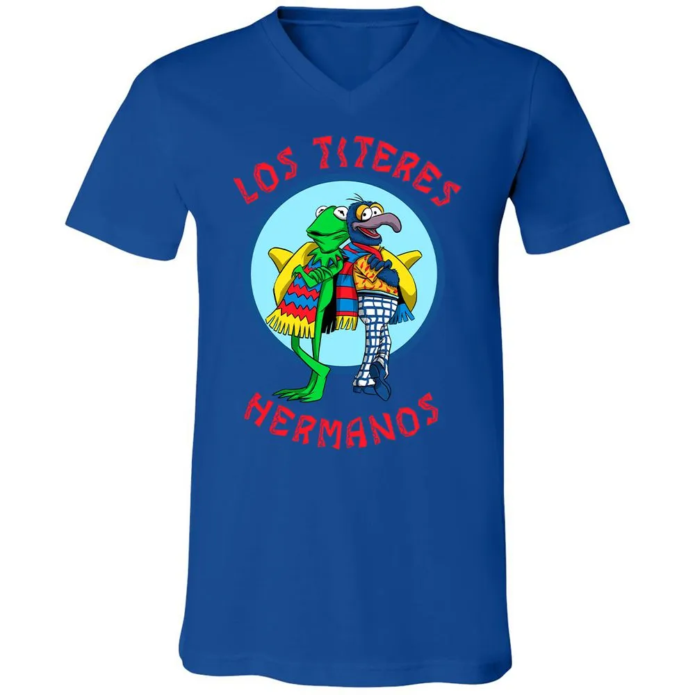 Unisex V-Neck T-Shirt - E2VS5W9B - True Royal - 4