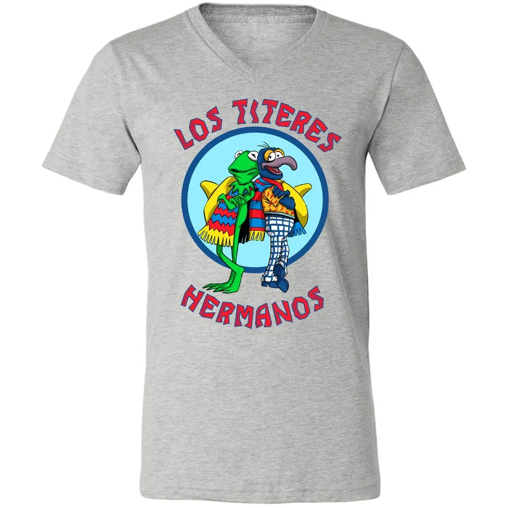 Unisex V-Neck T-Shirt - E2VS5W9B - Athletic Heather - 7