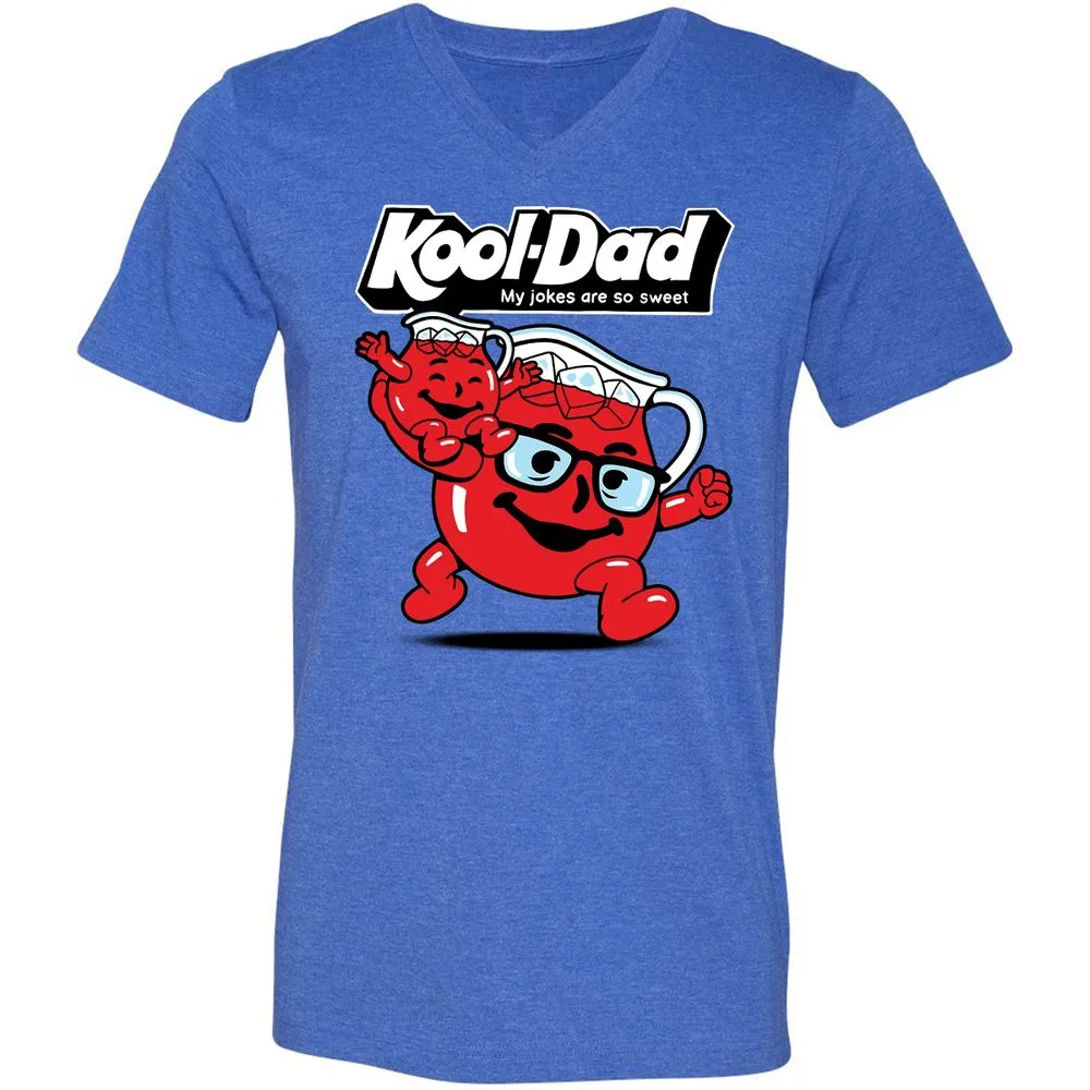 Unisex V-Neck T-Shirt - 8PN64PJ9 - Heather True Royal - 14