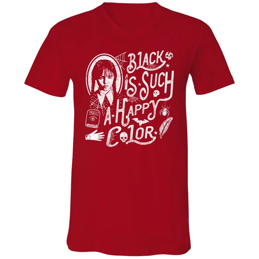 Unisex V-Neck T-Shirt - KCTQV6B5 - Red - 3