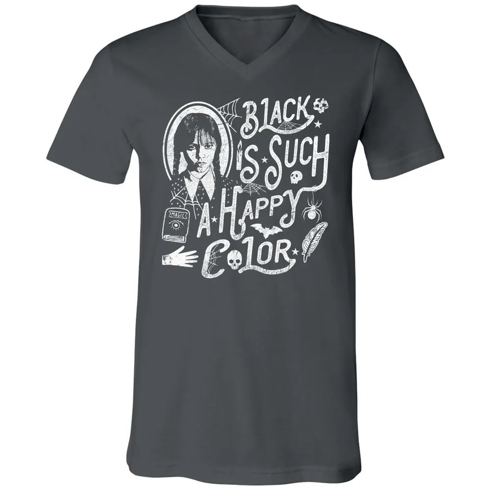 Unisex V-Neck T-Shirt - KCTQV6B5 - Asphalt - 12