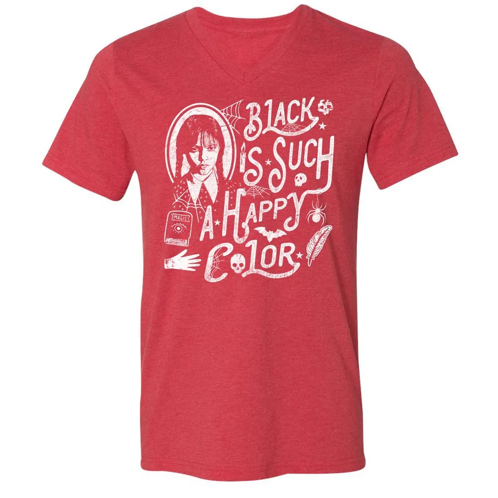 Unisex V-Neck T-Shirt - KCTQV6B5 - Heather Red - 16