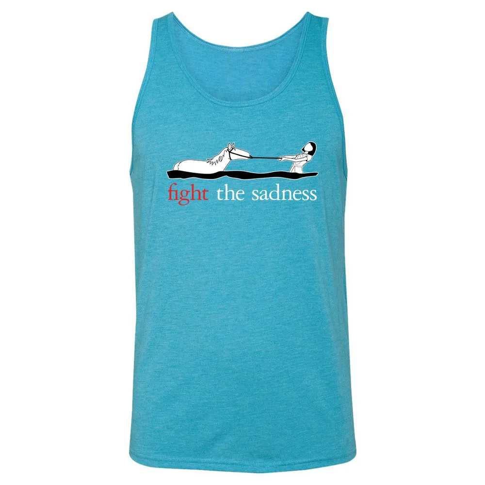 Unisex Jersey Tank - D9SRMH8J - Aqua Triblend - 3