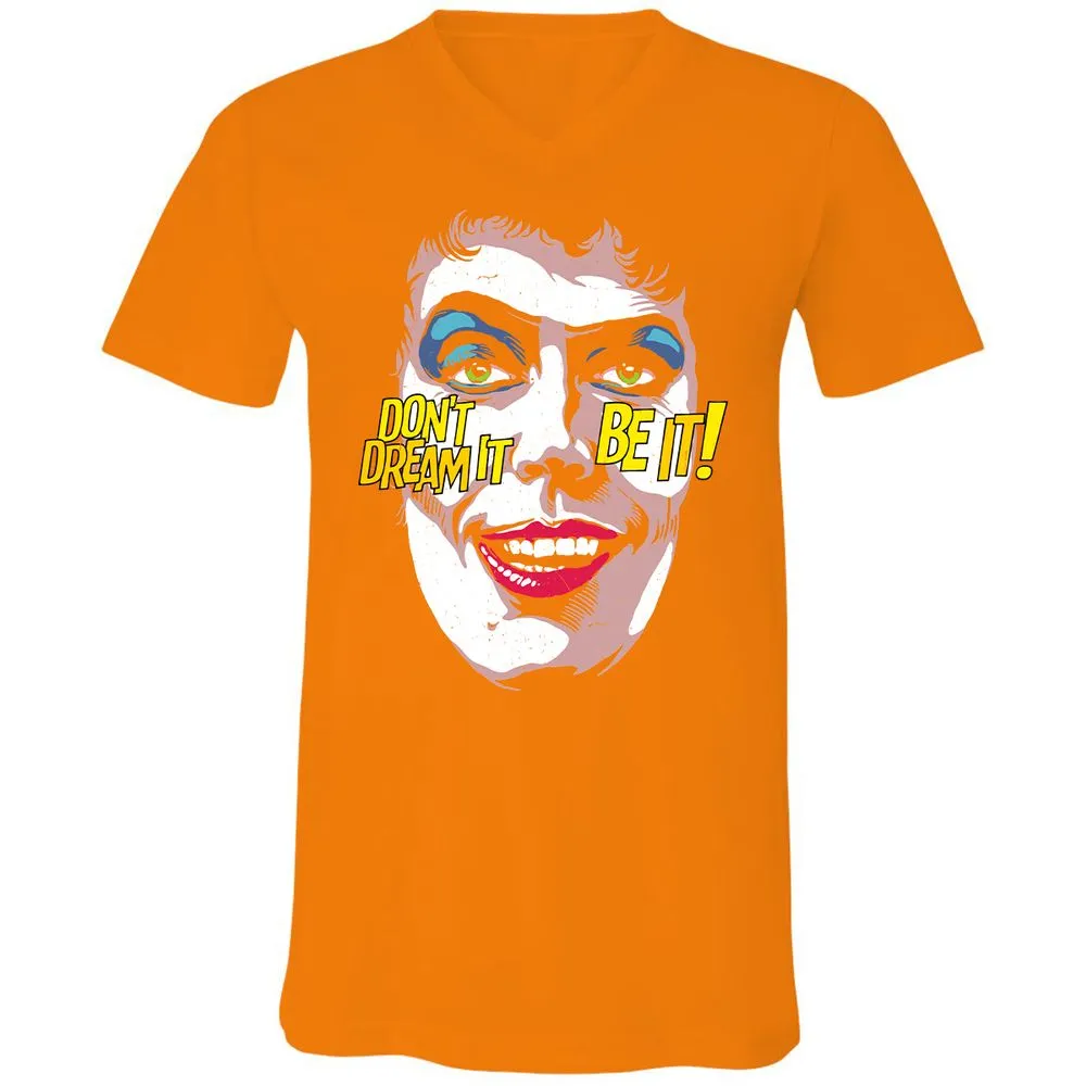 Unisex V-Neck T-Shirt - A9HUUPB7 - Orange - 11
