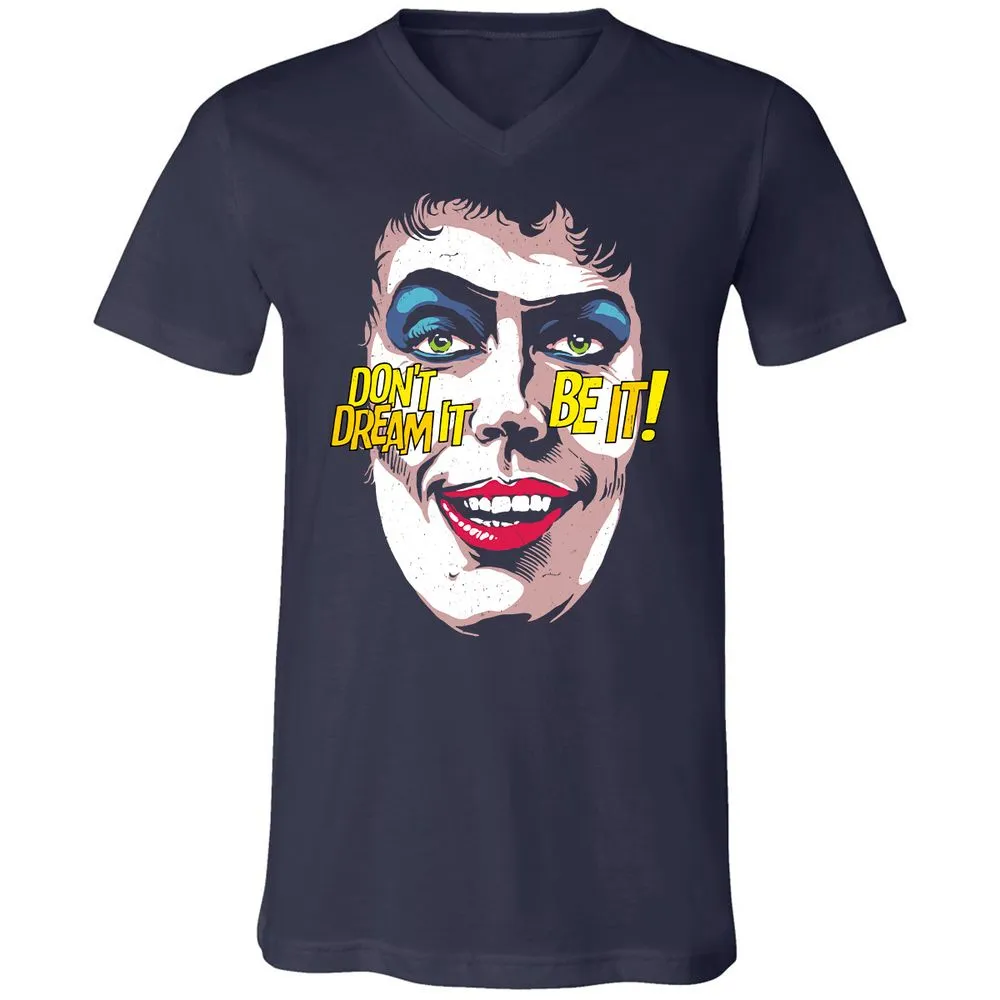 Unisex V-Neck T-Shirt - A9HUUPB7 - Navy - 2