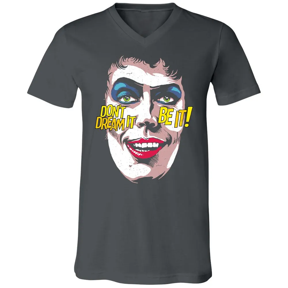 Unisex V-Neck T-Shirt - A9HUUPB7 - Asphalt - 12