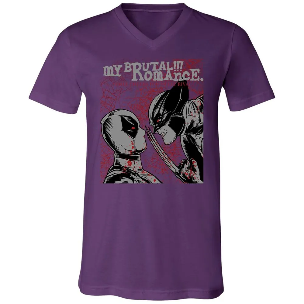 Unisex V-Neck T-Shirt - GG1T42LL - Team Purple - 9