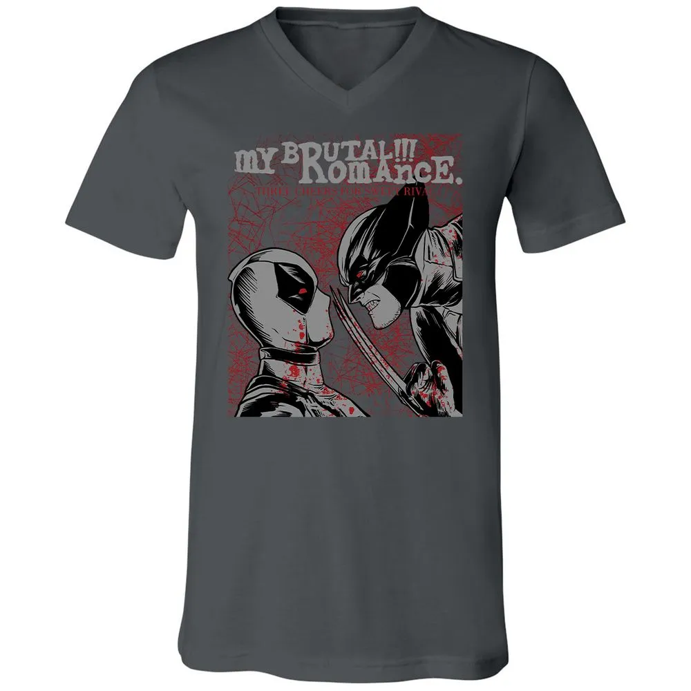Unisex V-Neck T-Shirt - GG1T42LL - Asphalt - 12