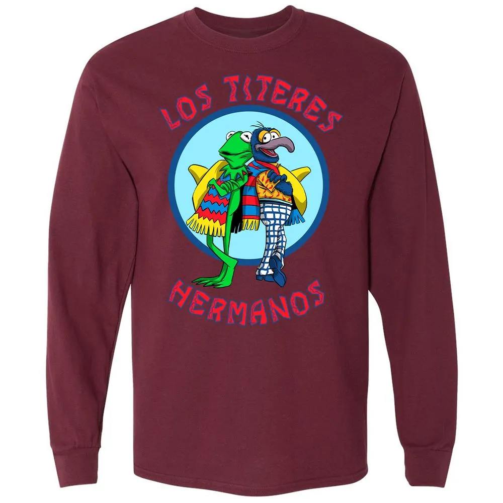 Long Sleeve T-Shirt - 9HA7Z5YQ - Maroon - 11