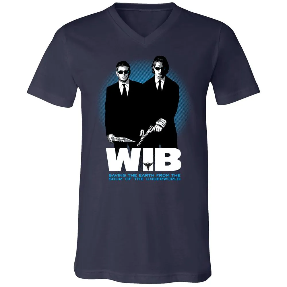 Unisex V-Neck T-Shirt - S97MDDT4 - Navy - 2