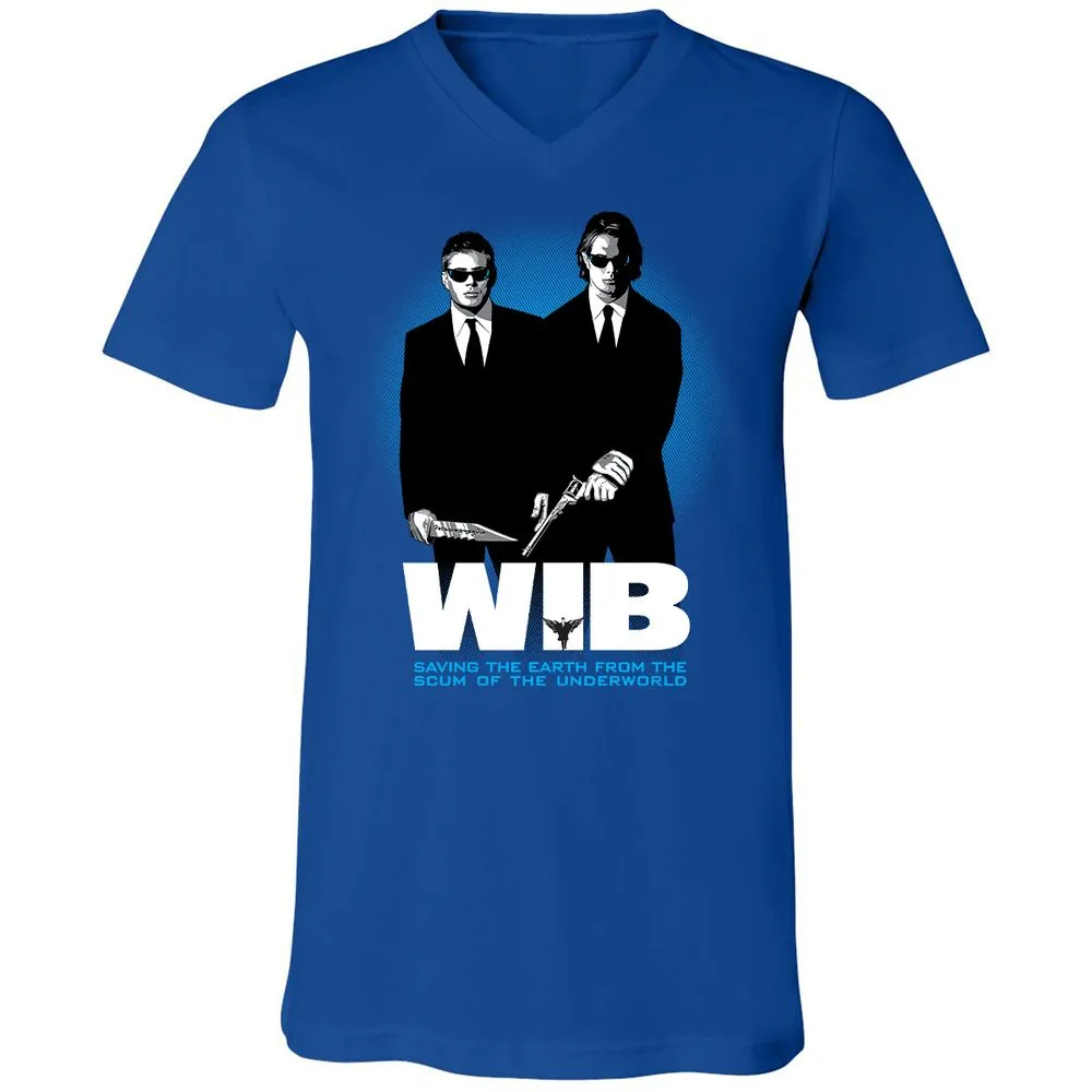 Unisex V-Neck T-Shirt - S97MDDT4 - True Royal - 4