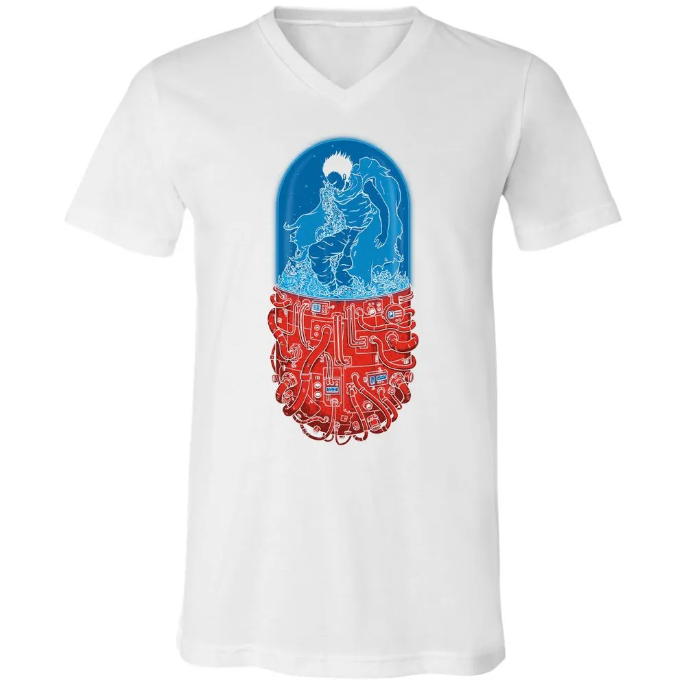 Unisex V-Neck T-Shirt - M3G8DWDT - White - 5