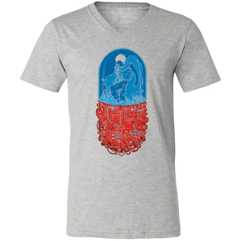 Unisex V-Neck T-Shirt - M3G8DWDT - Athletic Heather - 7
