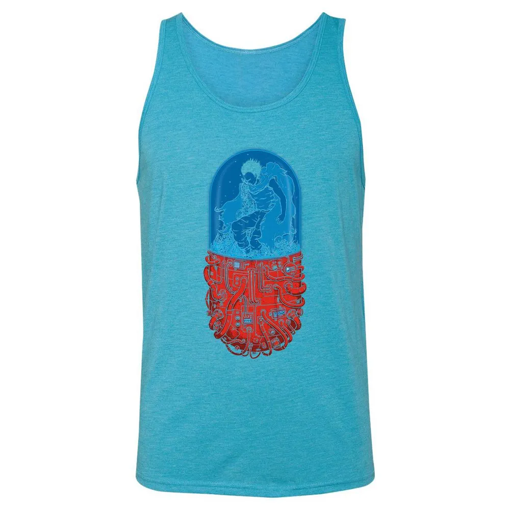 Unisex Jersey Tank - Z2N1Z2KW - Aqua Triblend - 3