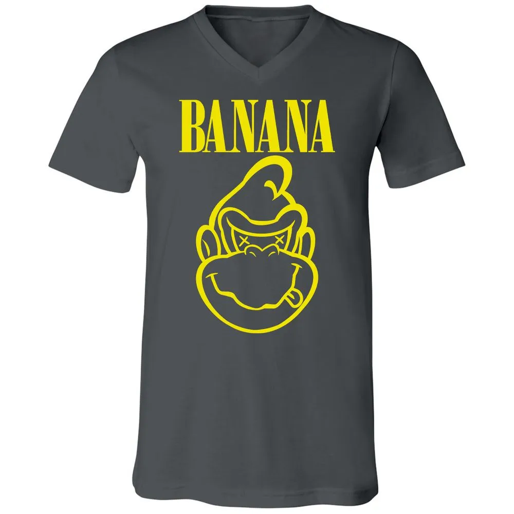 Unisex V-Neck T-Shirt - T8AWCFGJ - Asphalt - 12