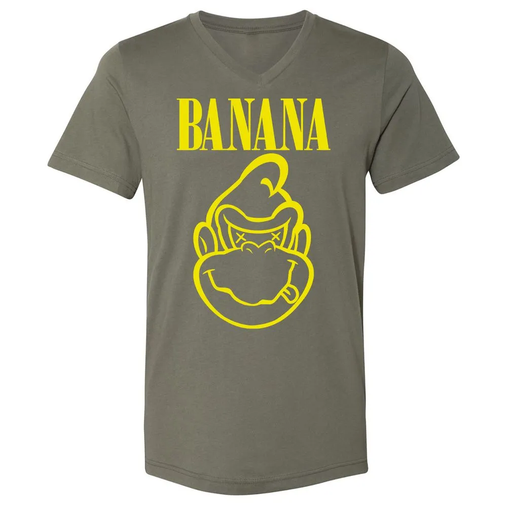 Unisex V-Neck T-Shirt - T8AWCFGJ - Military Green - 10